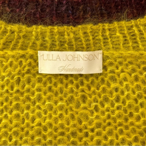 Ulla Johnson Long-Sleeve Handmade Mohair Maude Colorblock Pullover Sweater - Picture 5 of 6